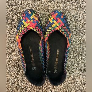 Bernie Mev. Catwalk Flats - Rainbow - Size 5-1/2 - Stretchy and Comfy